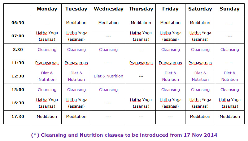 Time Table